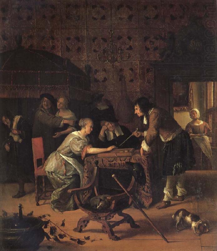 Jan Steen Backgammon Playersl china oil painting image